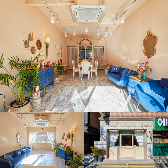 韩式简约风 12 平米咖啡厅设计-1