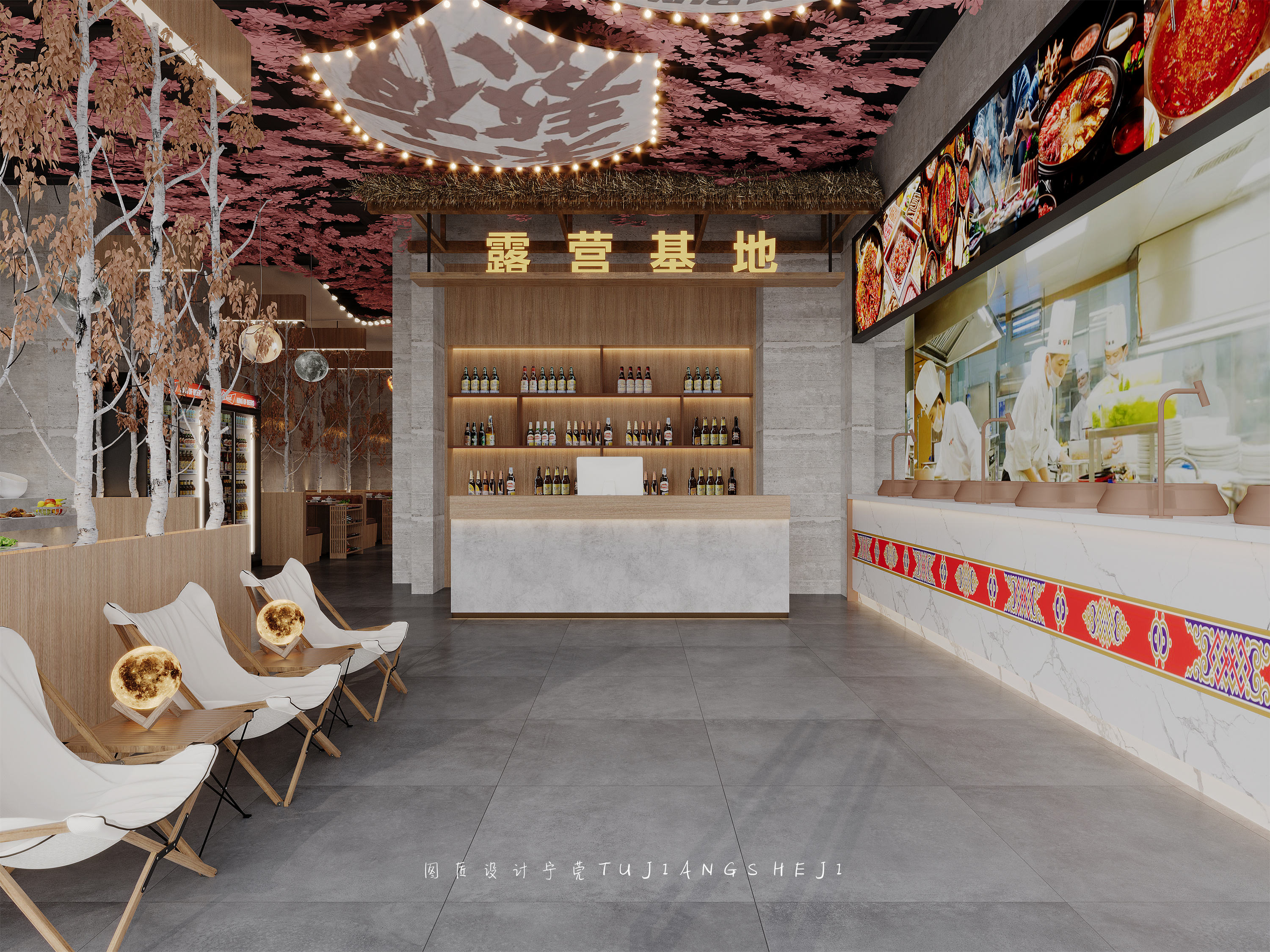 打造氛围感的露营风火锅店！-5