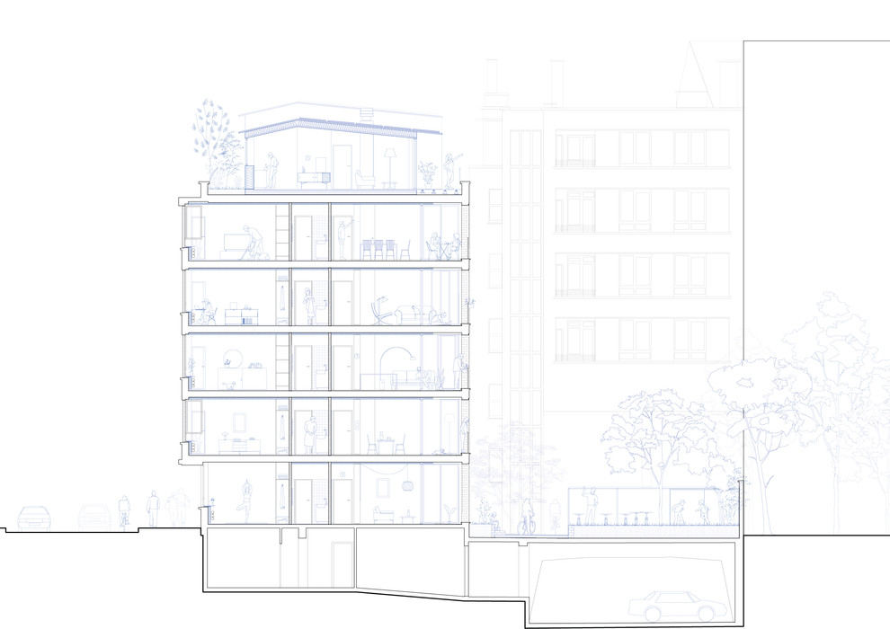 Generaal Jacques社会住房项目翻新-12