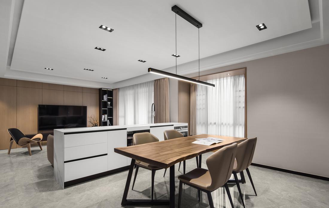 温暖简约空间设计丨六品设计-12