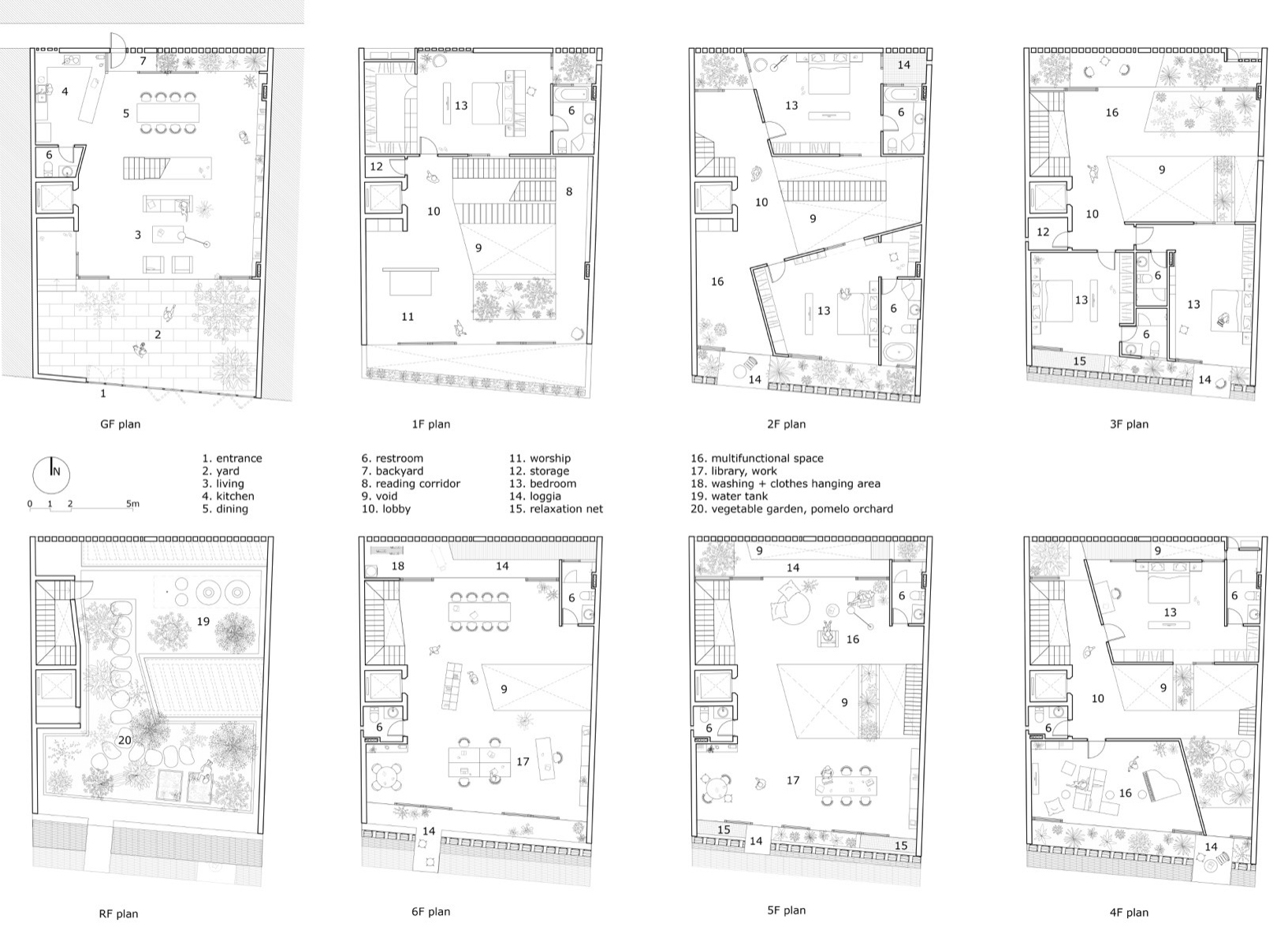 Tropical Flow住宅丨越南河内丨H&P Architects-89