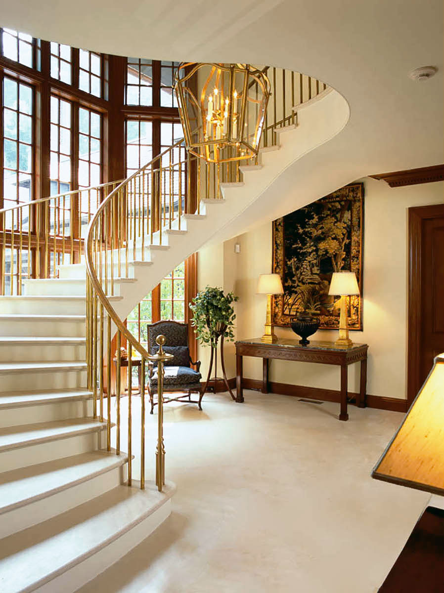 新英格兰山坡豪宅中的大型私人家庭图书馆丨美国康涅狄格丨Mark P. Finlay Architects-20