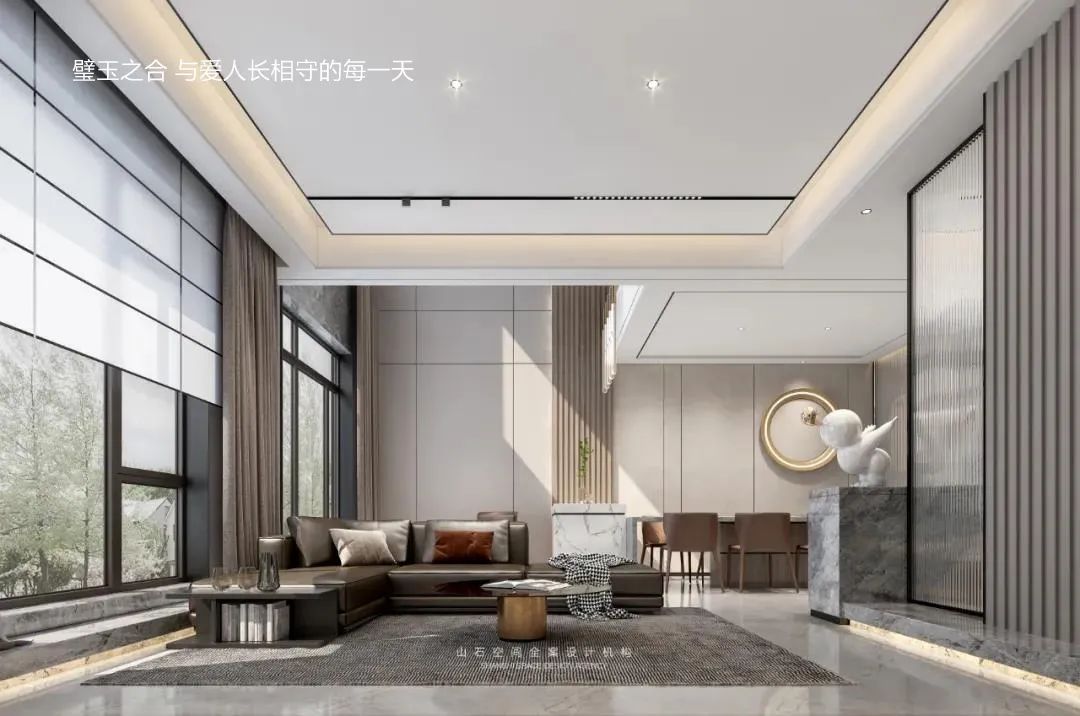 新希望锦麟河院挑空别墅丨中国沈阳丨山石空间全案设计机构-58