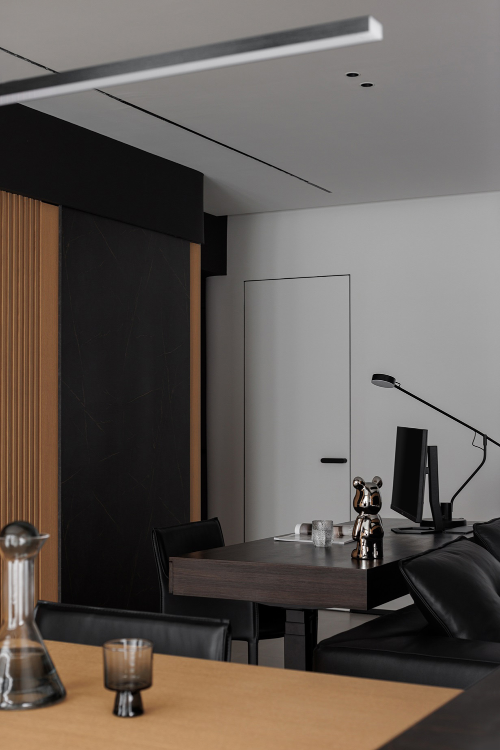 私宅设计:黑白之间,极致简约丨中国成都丨成都宏福樘设计,巴克空间设计-18