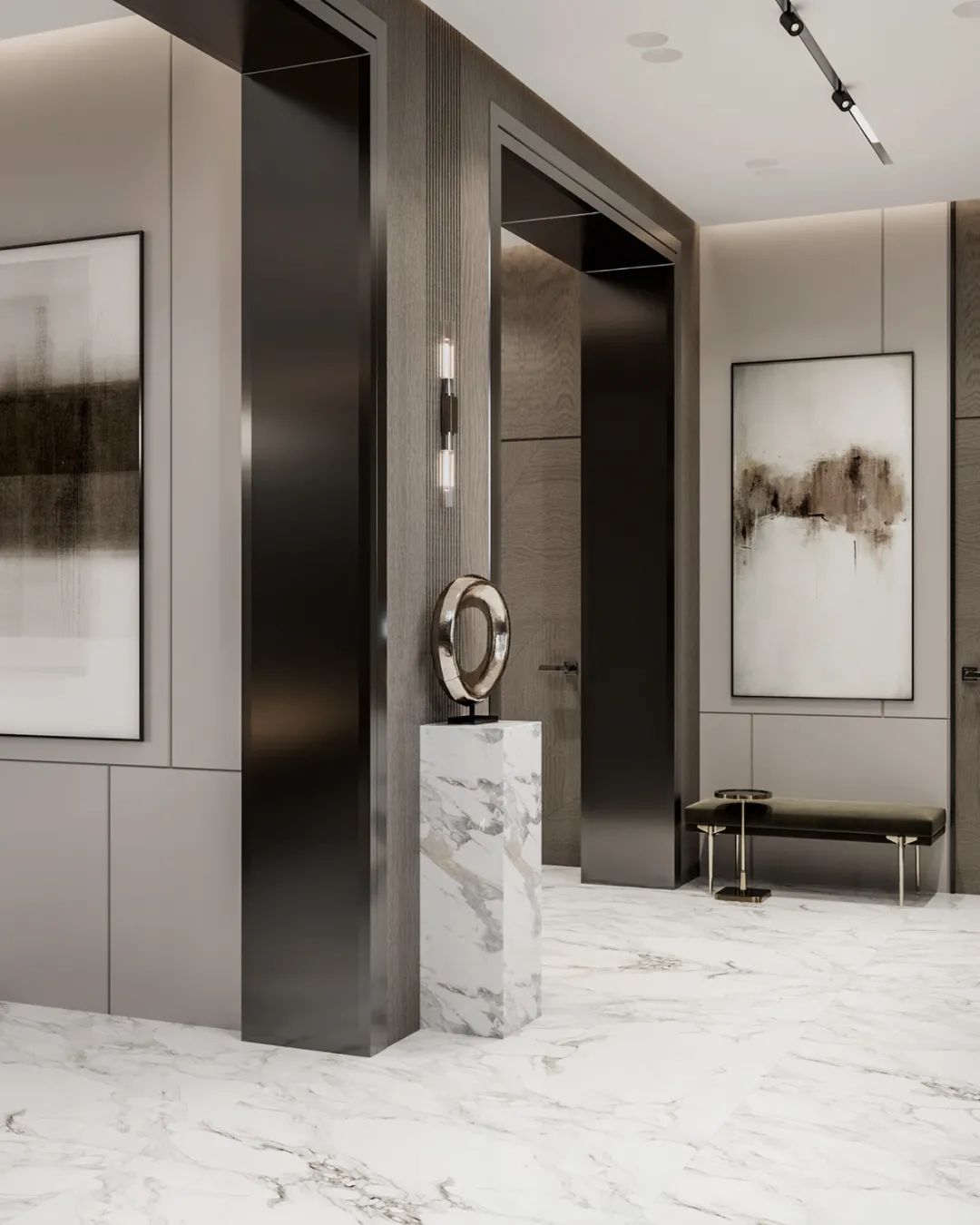 阿塞拜疆巴库现代轻奢公寓设计丨Aytan Guliyeva-13