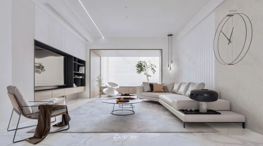 武汉天地 175㎡现代简约家居,原木色与白色的清爽搭配,营造自然舒适的生活空间-46