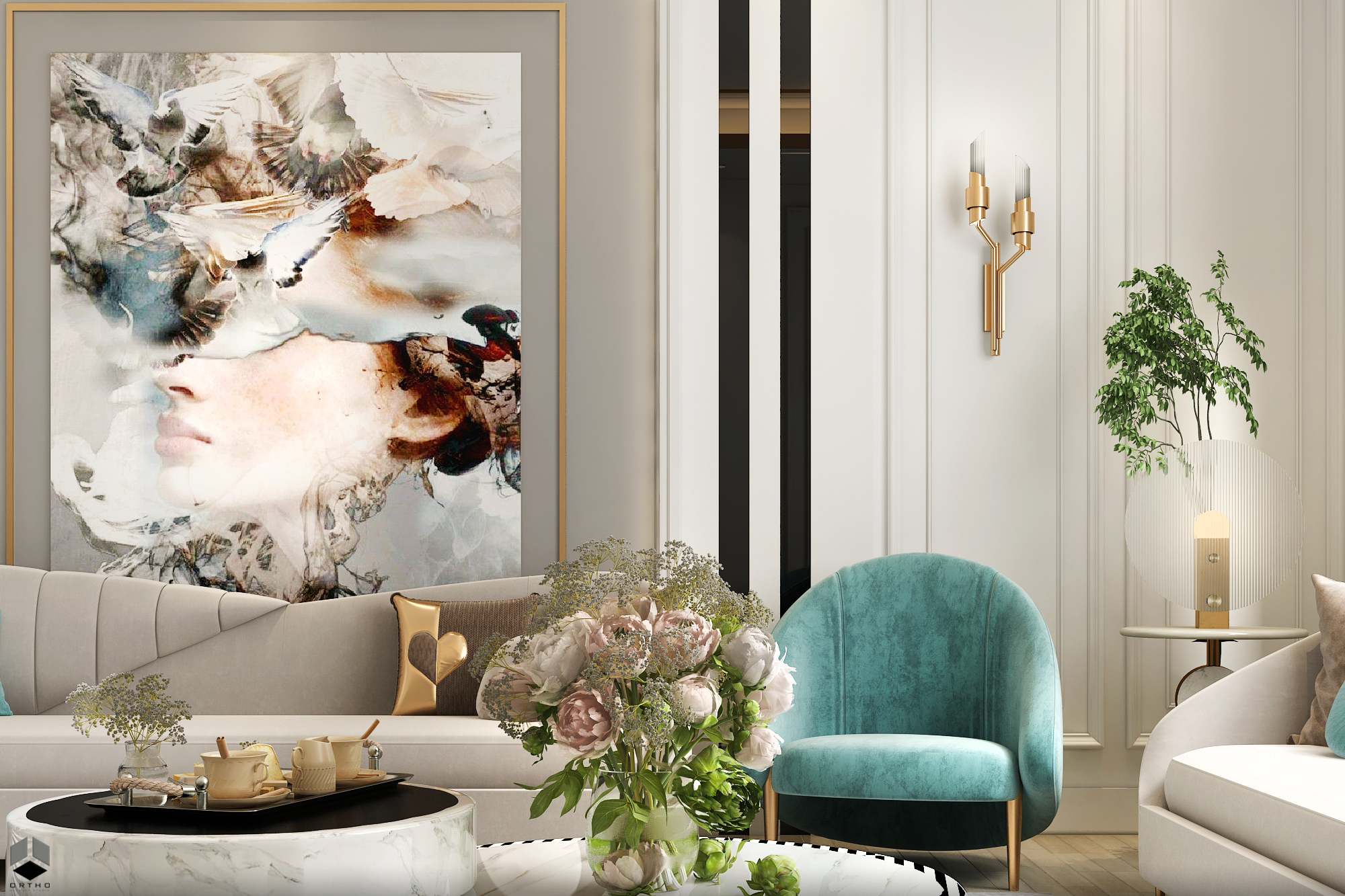 Women Majlis 设计丨沙特阿拉伯丨ORTHO DESIGNS STUDIO-11