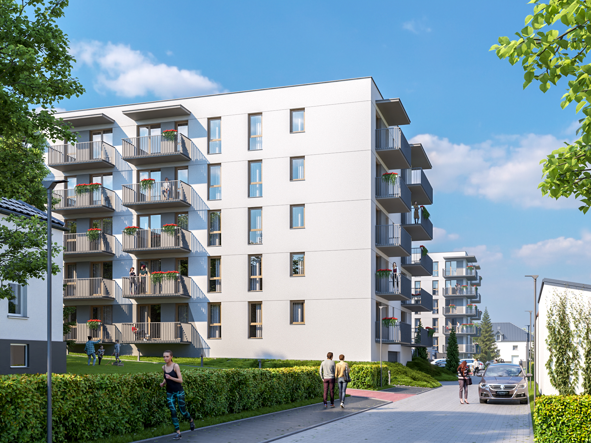 波兰克拉科夫公寓楼建筑可视化项目-0