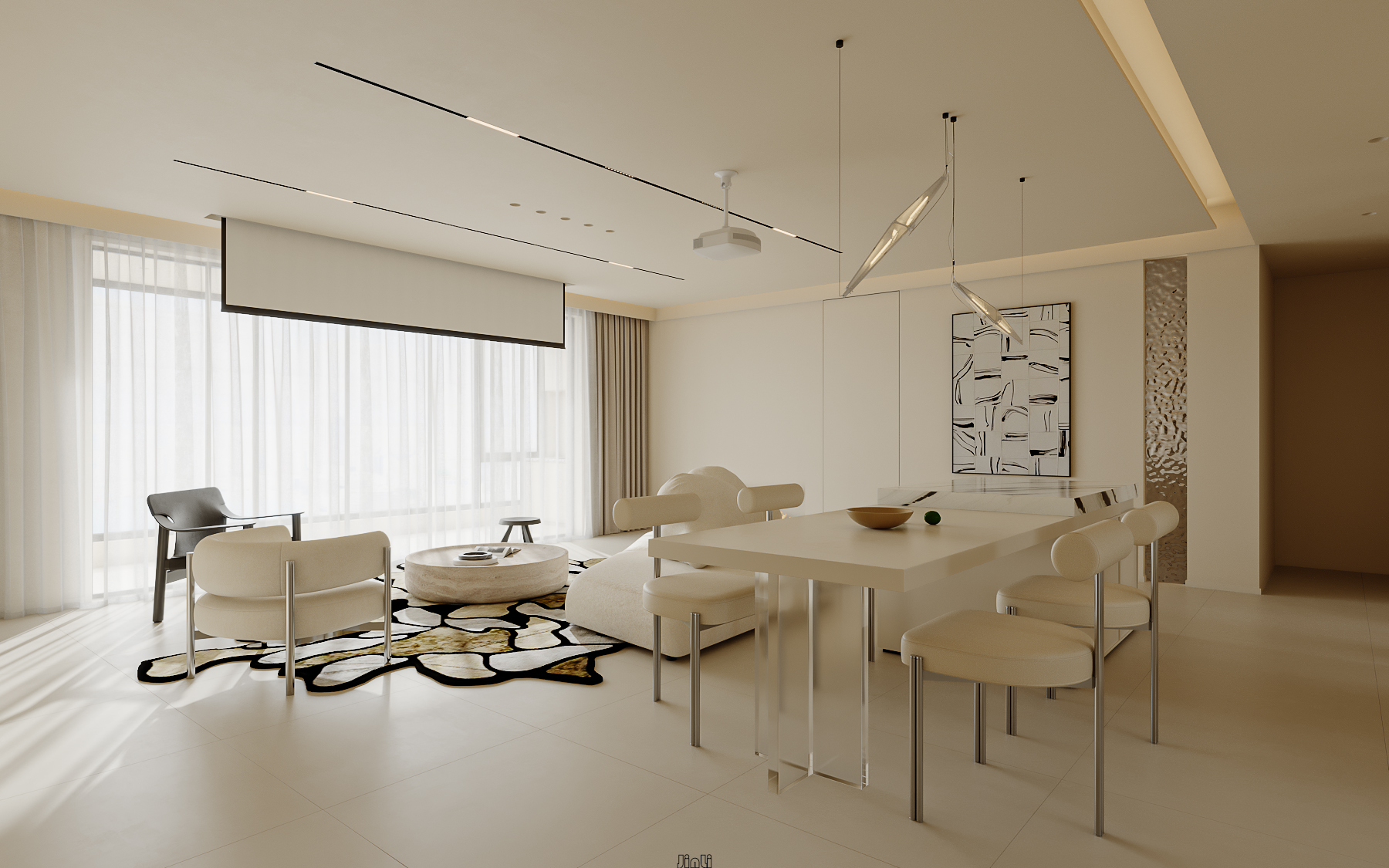 奶油风家装效果～-3