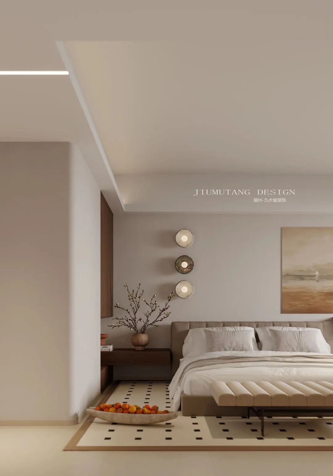 轻法式艺术交互空间,红树林 217㎡四口之家设计丨九木堂设计-35