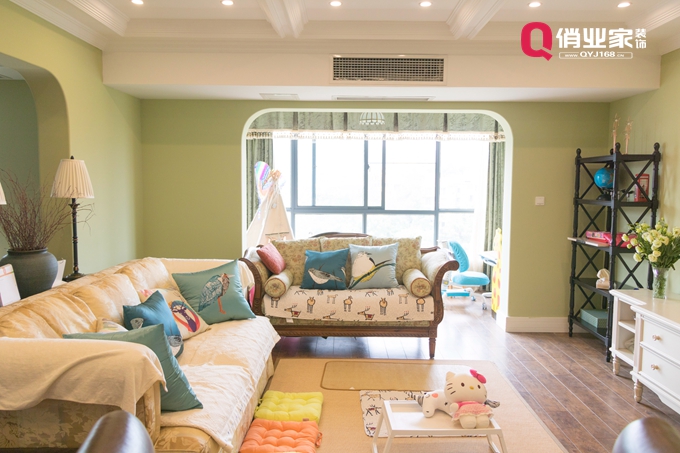 重庆绿地翠谷169平|跃层|美式风格|实景案例图-14