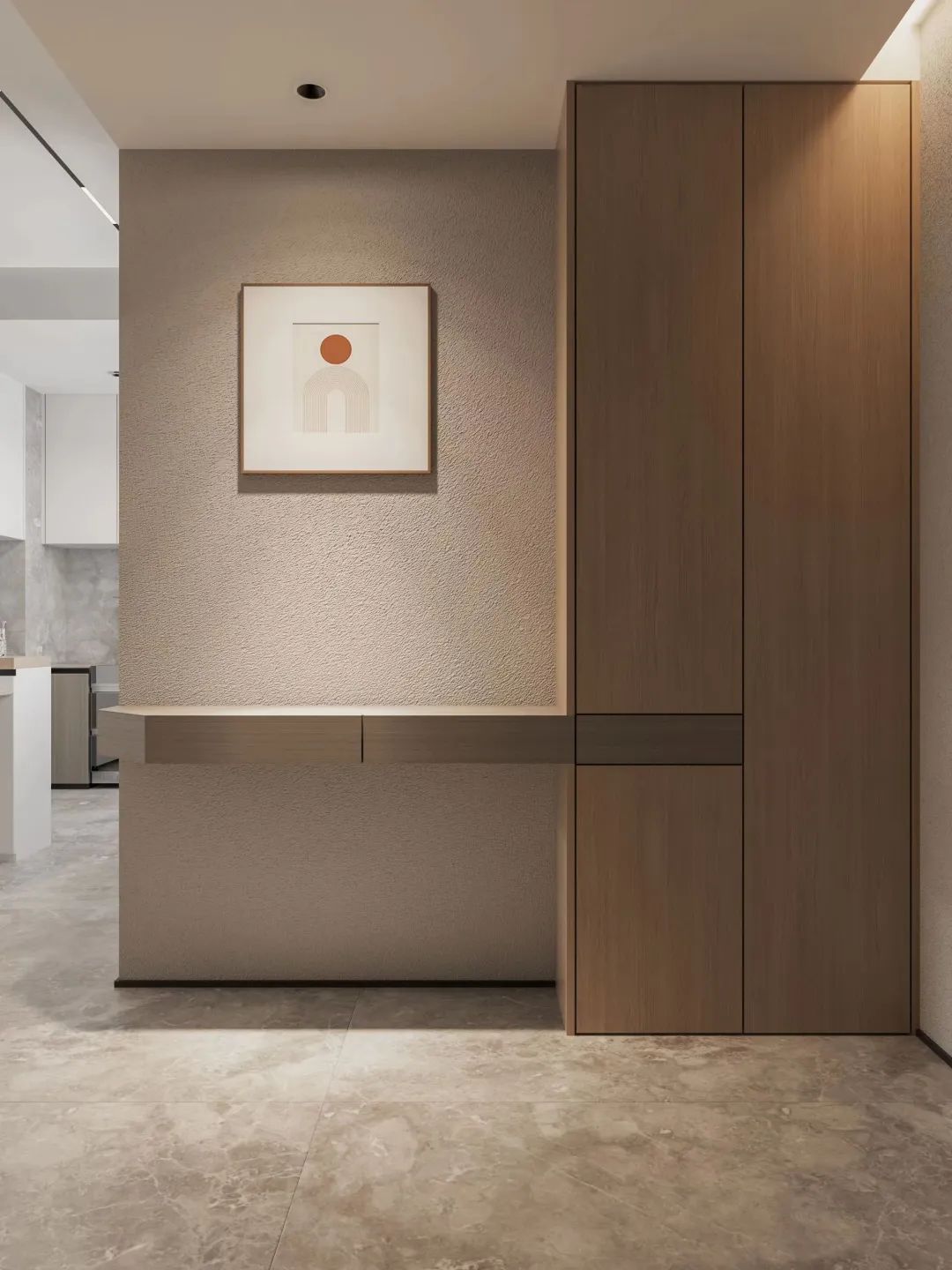 Original Design | 作品赏析 | 华侨城红坊140平，论空间分割的合理性，大横厅变身客厅+书房，真香！-29