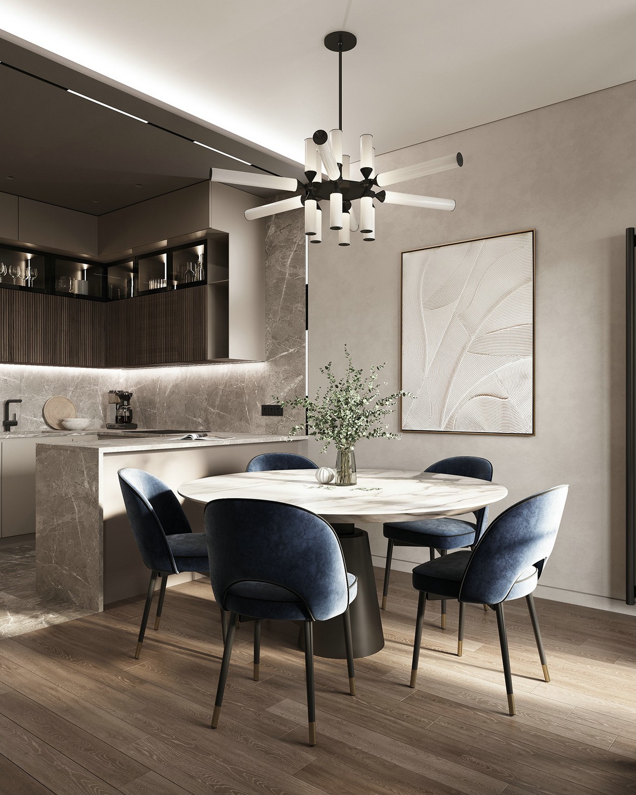 93㎡ 优雅、耐看、灰色系公寓-3