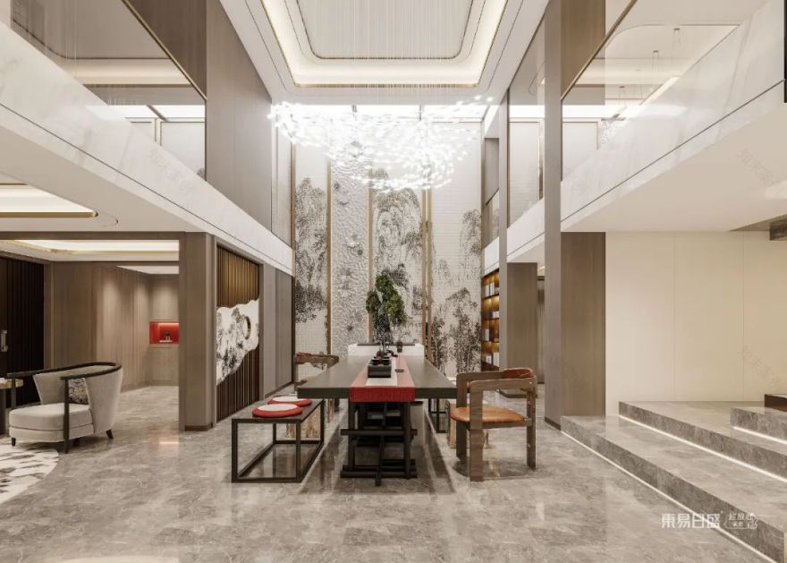 清韵东方 · 550㎡新中式风格别墅设计-14