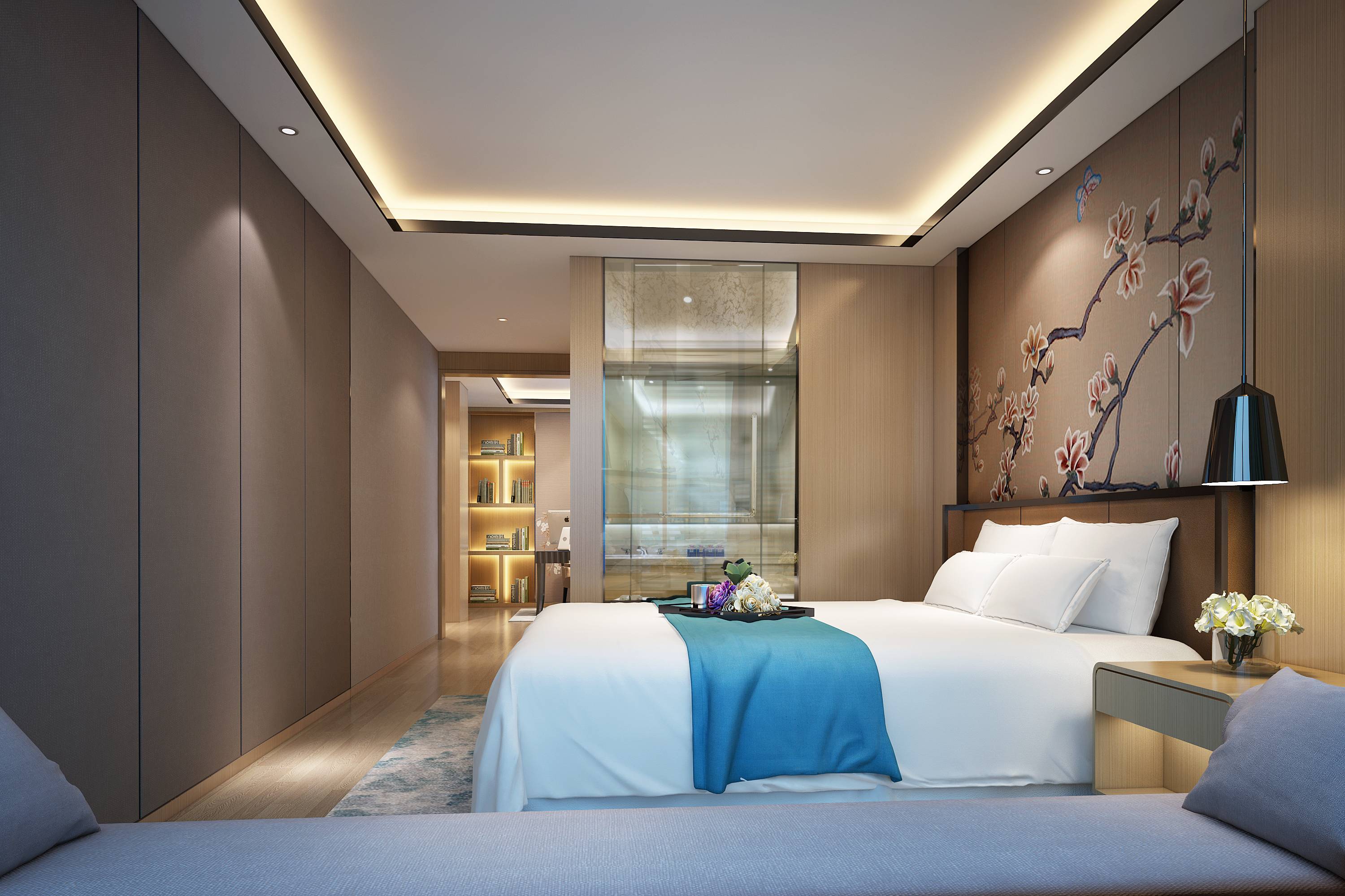 新中式 中式古典 奢华家装别墅样板房-12-4