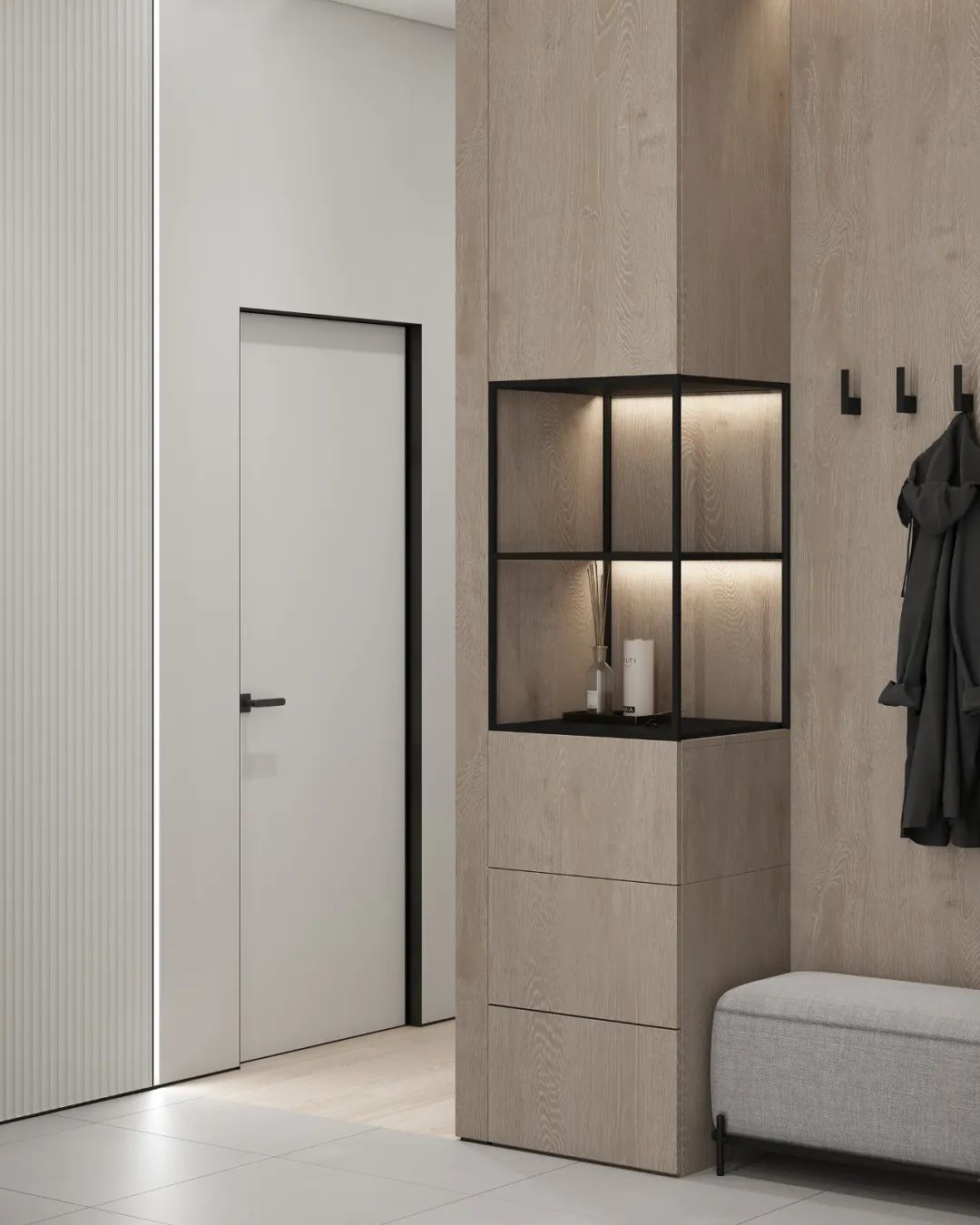 93㎡轻奢质感私宅丨OSOME studio-2