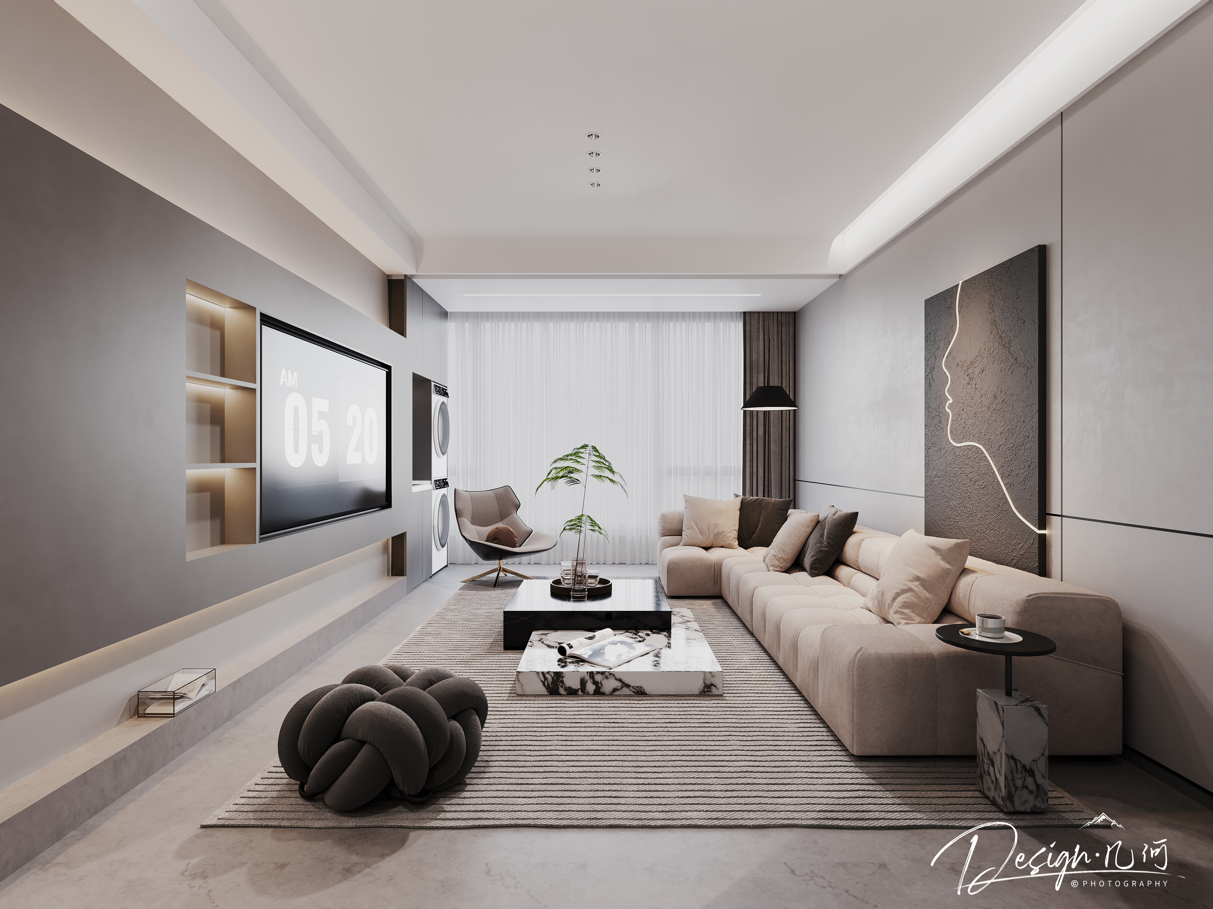 几何视觉表现现代黑白灰-10