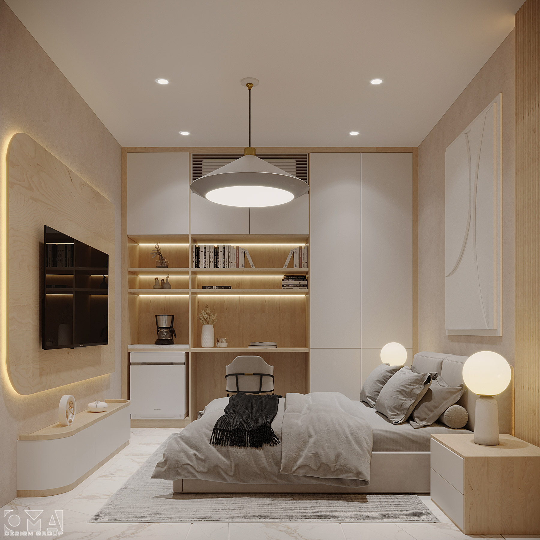 撒哈拉酒店室内设计复式套房丨沙特阿拉伯丨SPIRE-20