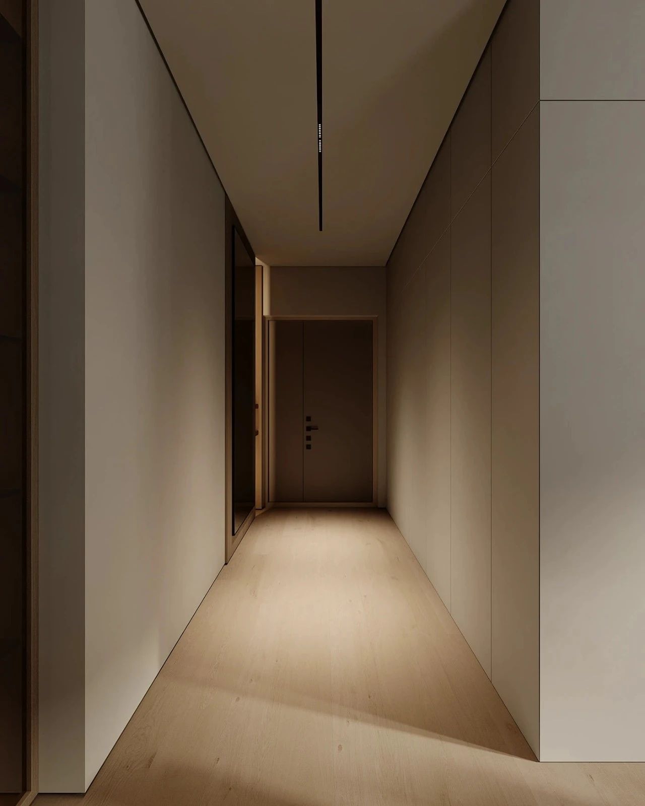 原木系奶油风极简空间loft公寓设计丨URSA STUDIO-86