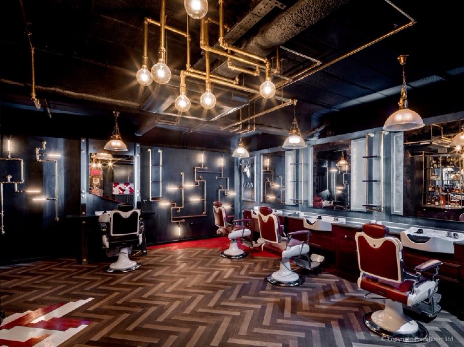 伦敦杰克理发店旗舰店设计-9
