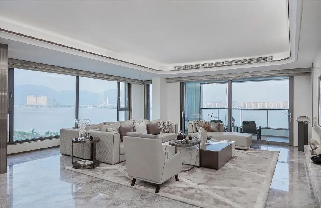 魔都 270°全景江景豪宅丨KLID 设计工作室-16