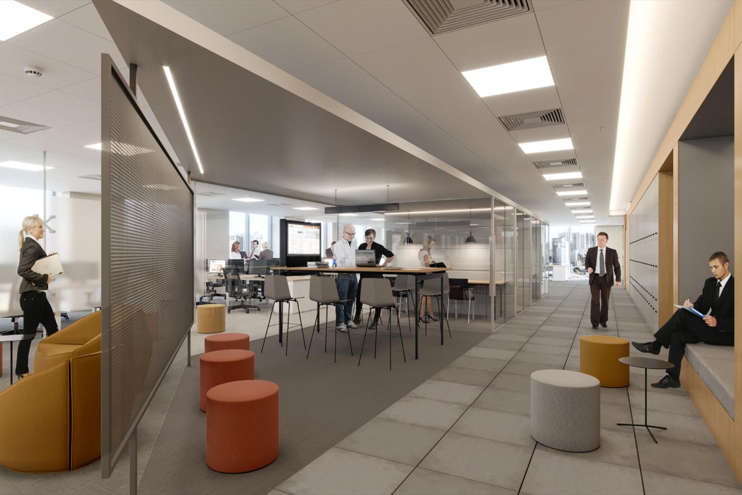 Piratininga Arquitetos Associados 打造巴西金融机构现代办公空间-4