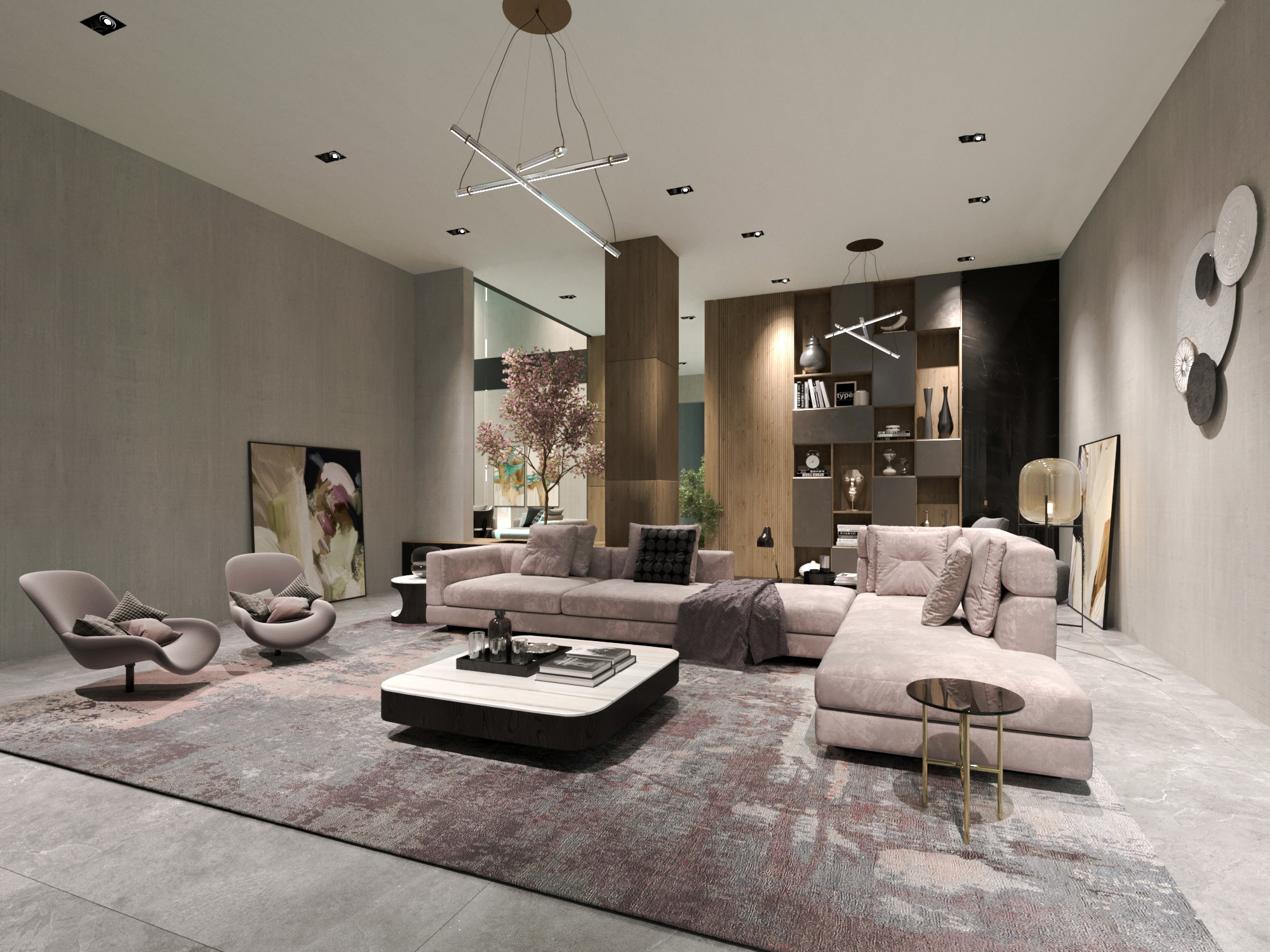 Contemporary Living Area-6