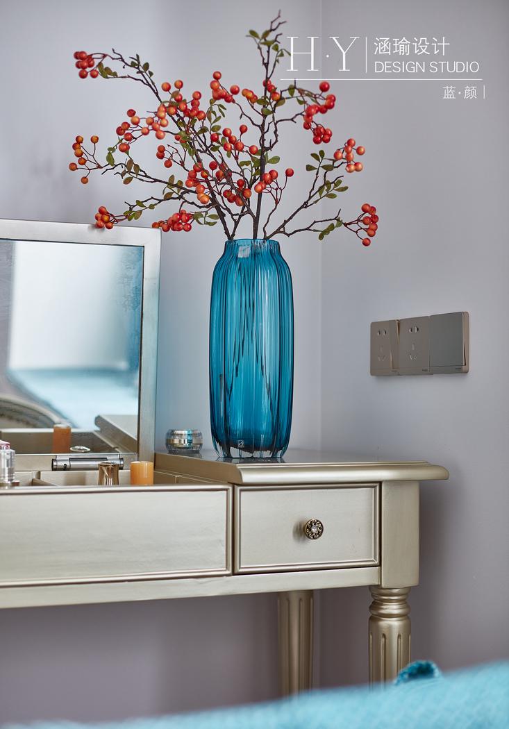 涵瑜设计丨平层书香独韵,盛世蓝颜-40