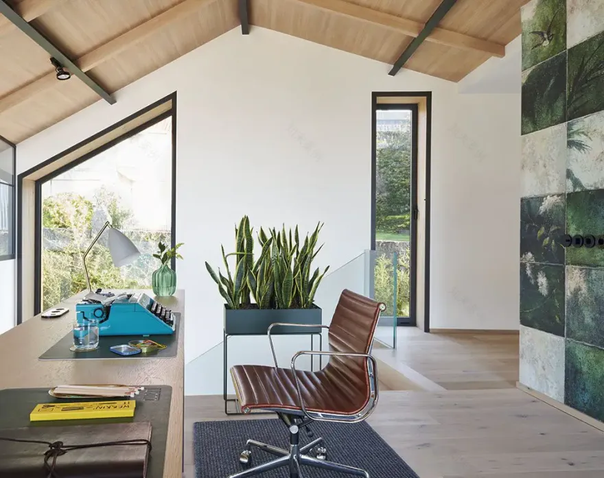 海岛视野 | Freehand Architecture 绿意盎然的木质海景别墅-7