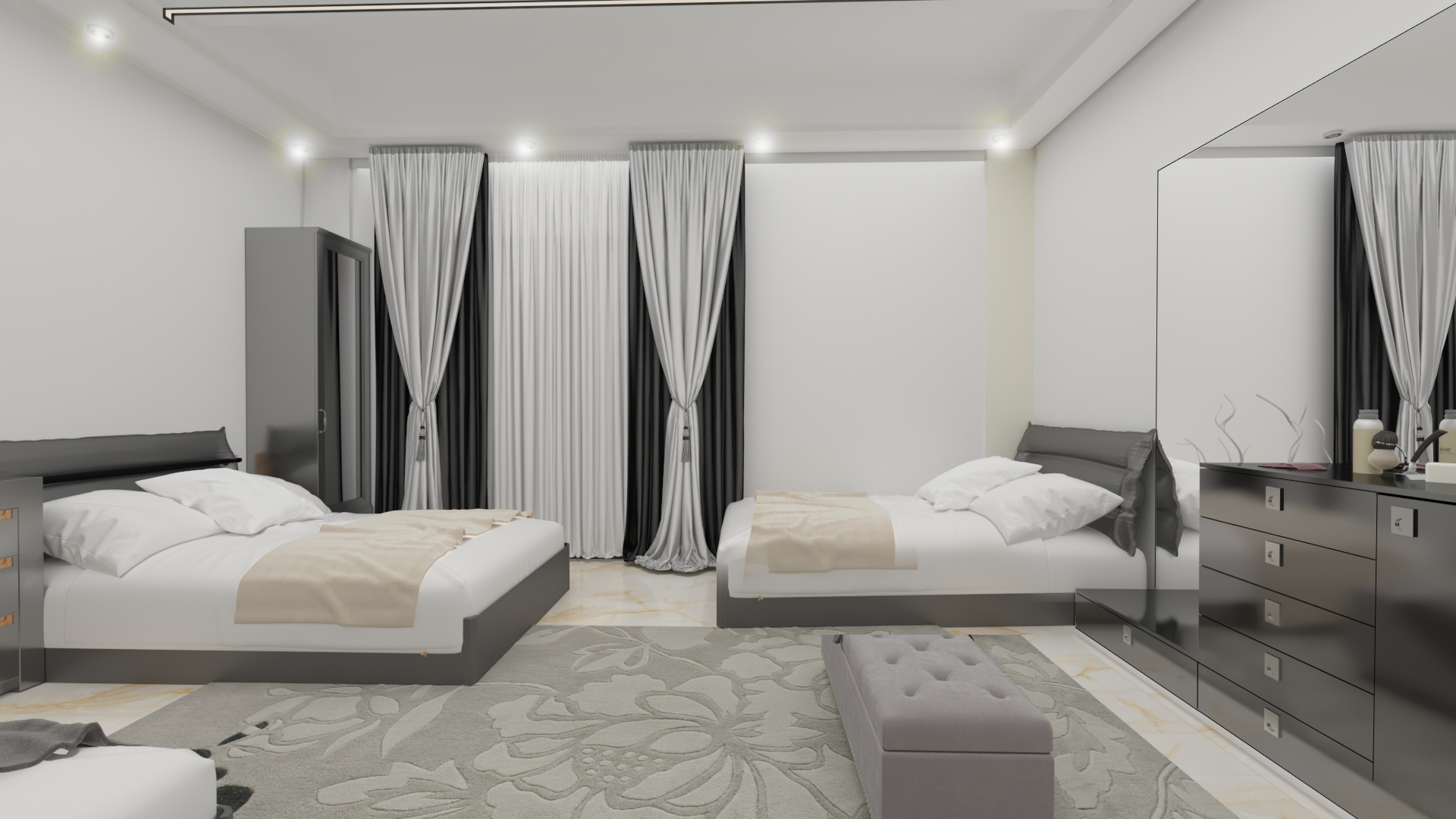 normal bedroom for three person-1