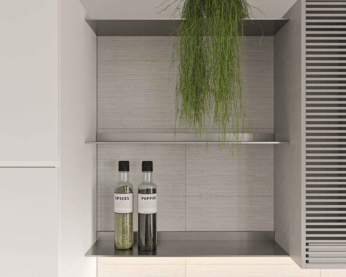 乌克兰基辅浅灰色线住宅设计-7