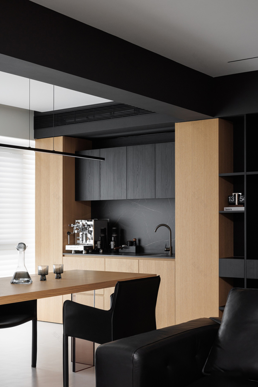 私宅设计:黑白之间,极致简约丨中国成都丨成都宏福樘设计,巴克空间设计-9