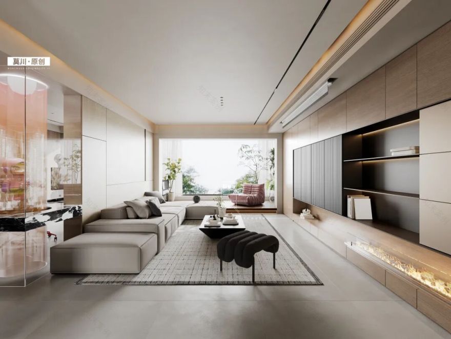 【莫川作品】深圳龙岗168㎡意式风格的家-37