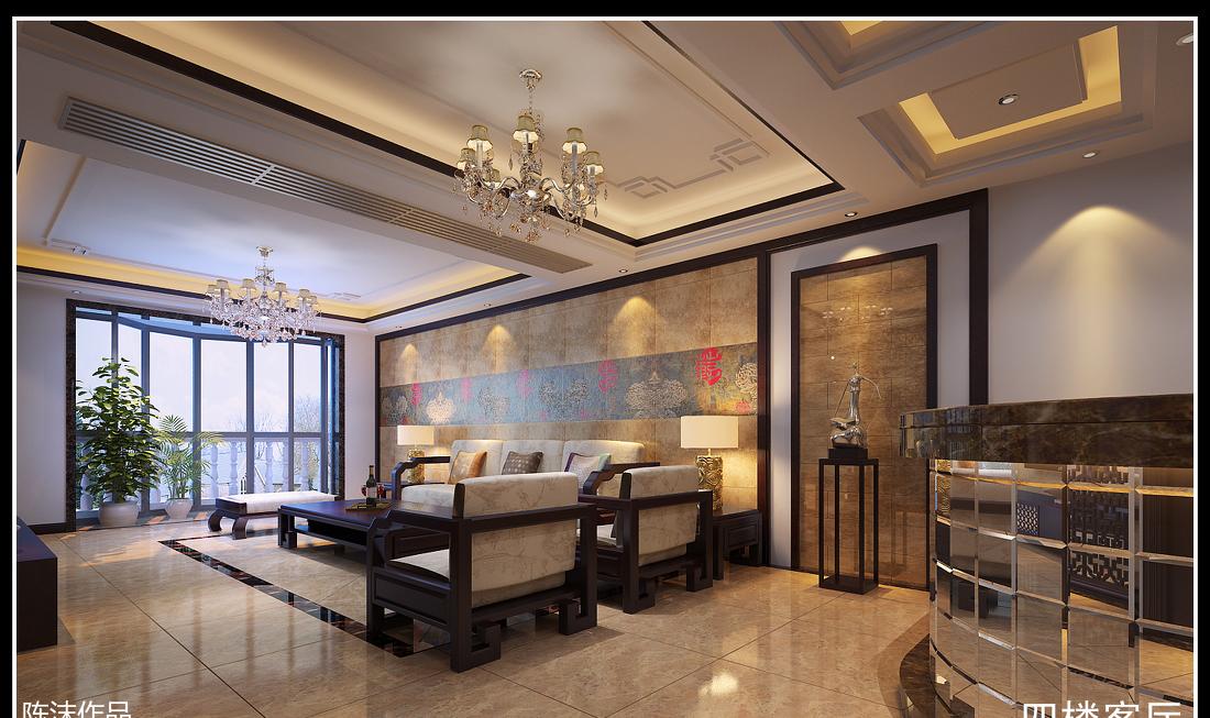 
中式风格别墅 -15