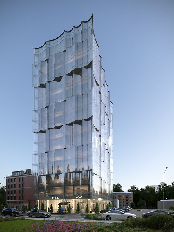 Office center design. Moscow, 2 Yamskaya street-5