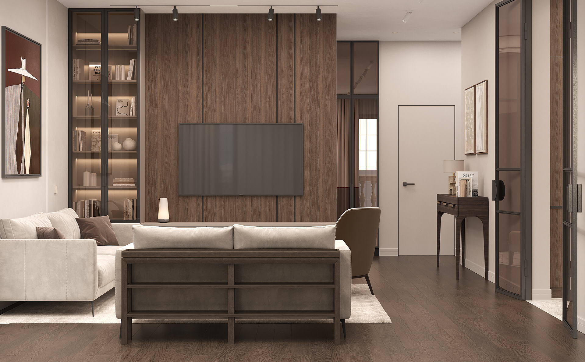 四口之家120平现代设计住宅-7