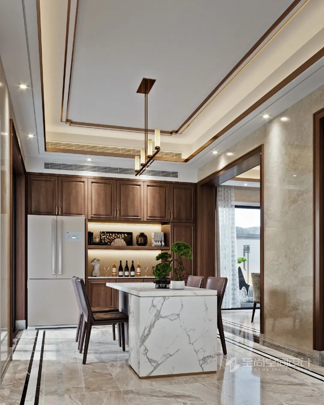 新中式诗意空间，传统与现代的完美融合-23