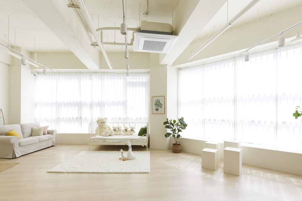 白色木纹打造宁静音乐工作室-3