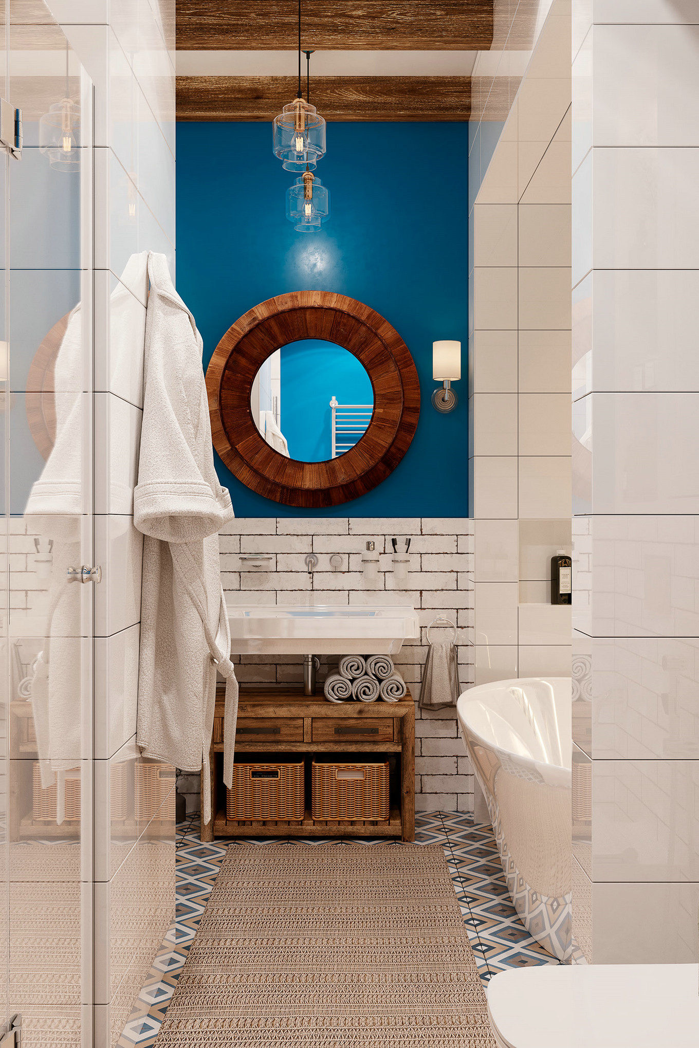 色彩盛宴 | 78 平混搭风格公寓设计-15