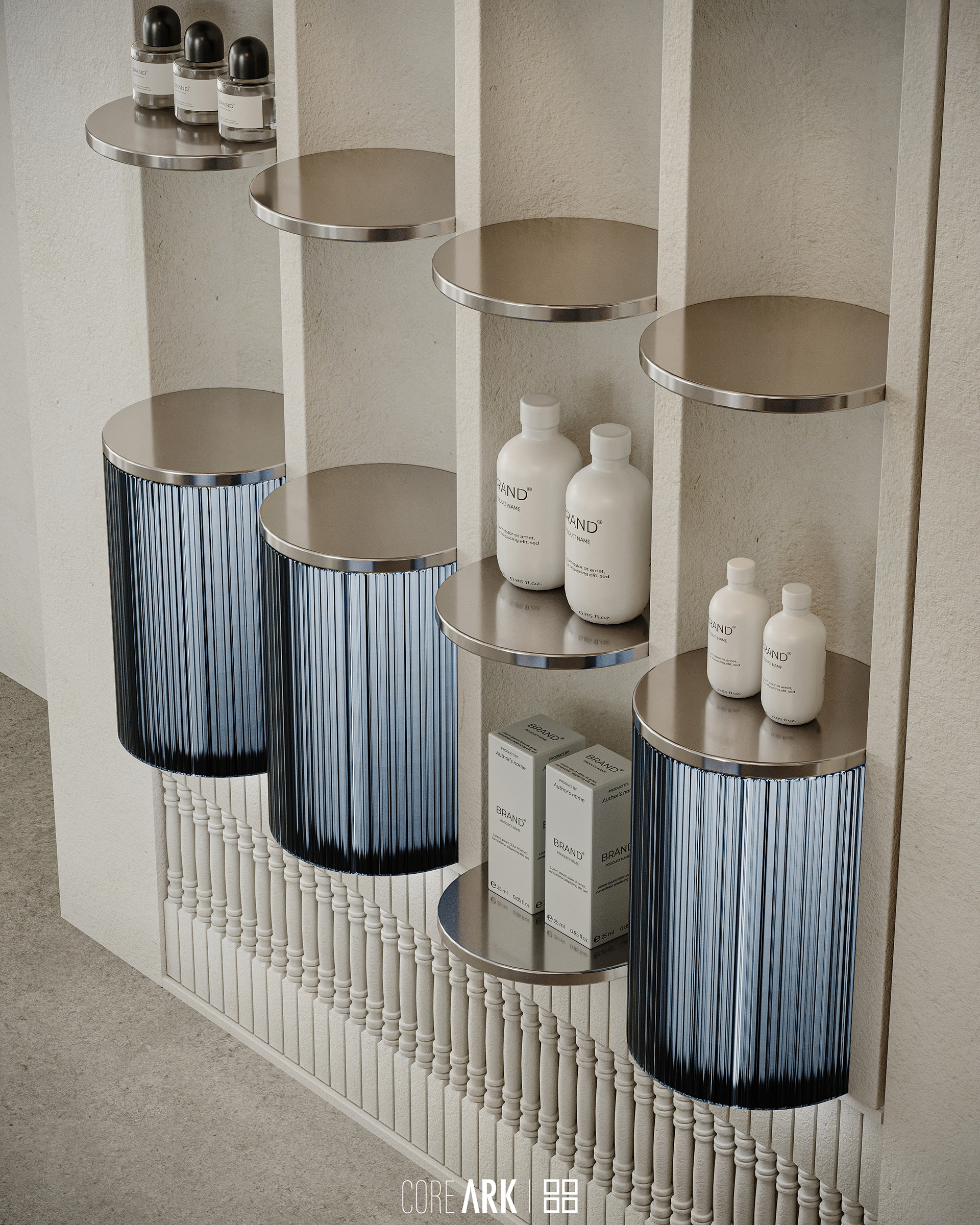 医院药房与咖啡馆设计及可视化-8