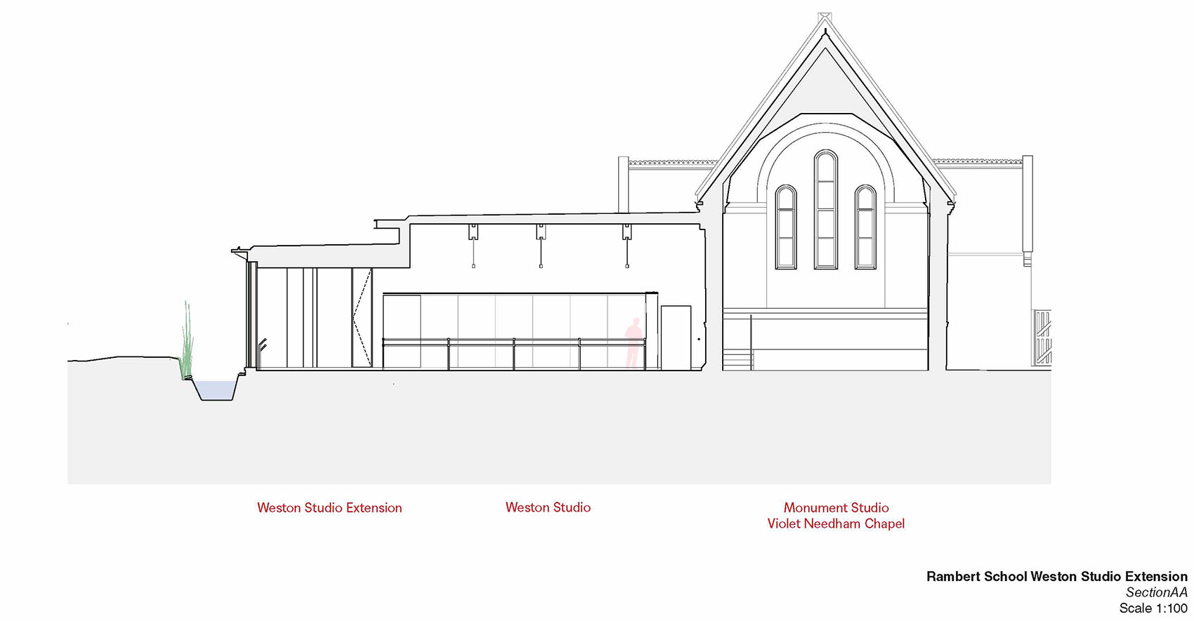 芭蕾和现代舞学校的Weston舞蹈工作室，伦敦 / MICA-39