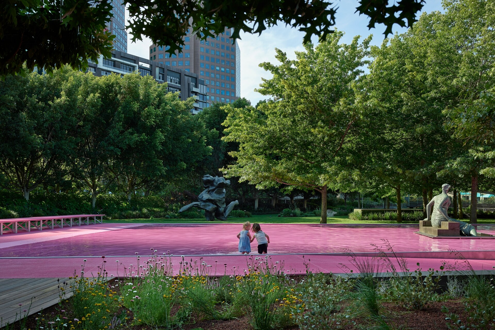 梦幻粉色池塘 · 2021 NGV 建筑奖得主-6