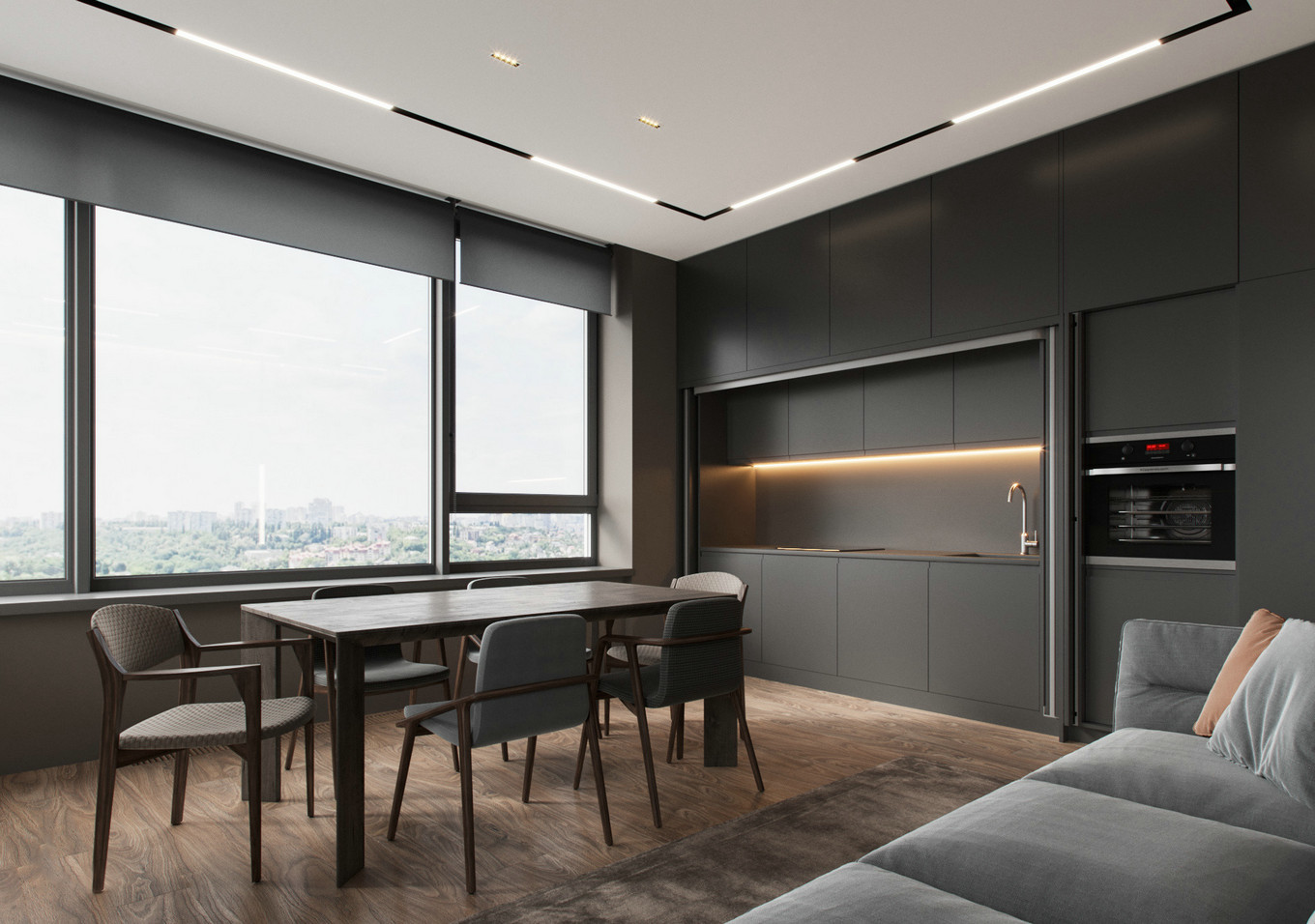 简约时尚单身公寓设计-3