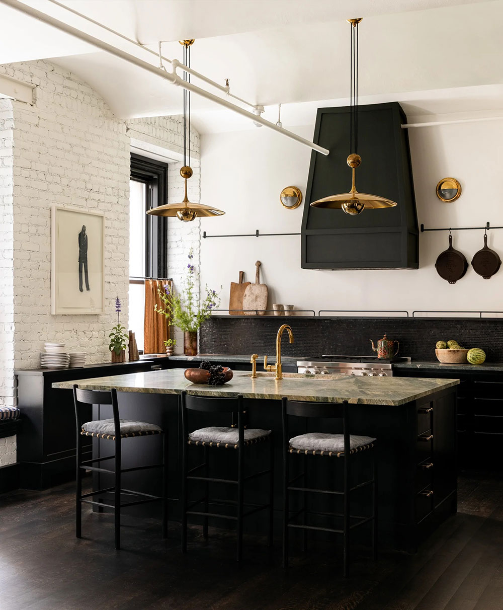 纽约独特复古风 loft，统一于花漾元素-4