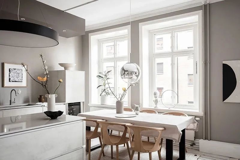 哥德堡北欧米色温暖公寓-8