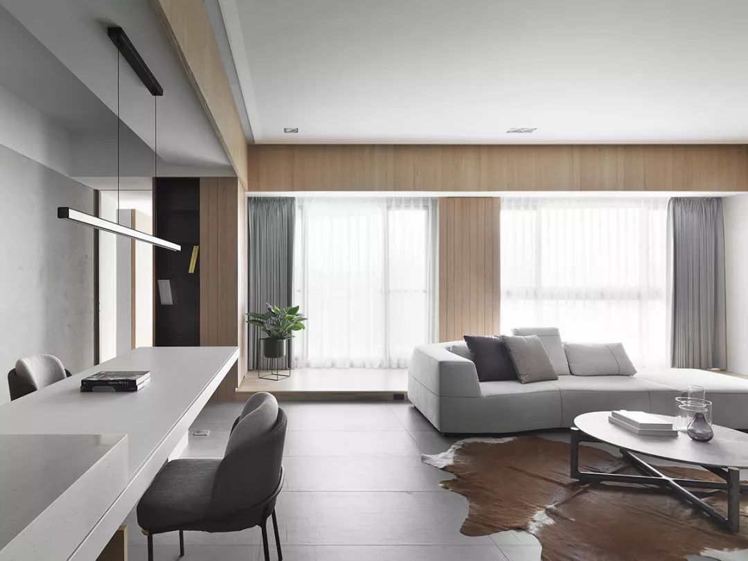 140㎡现代简约宅,明亮宽敞空间设计-10