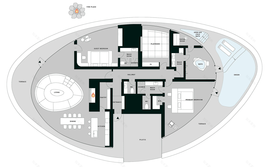 自然之境别墅 – NOT A HOTEL KITAKARUIZAWA丨日本群马丨UNFORMED DESIGN-39