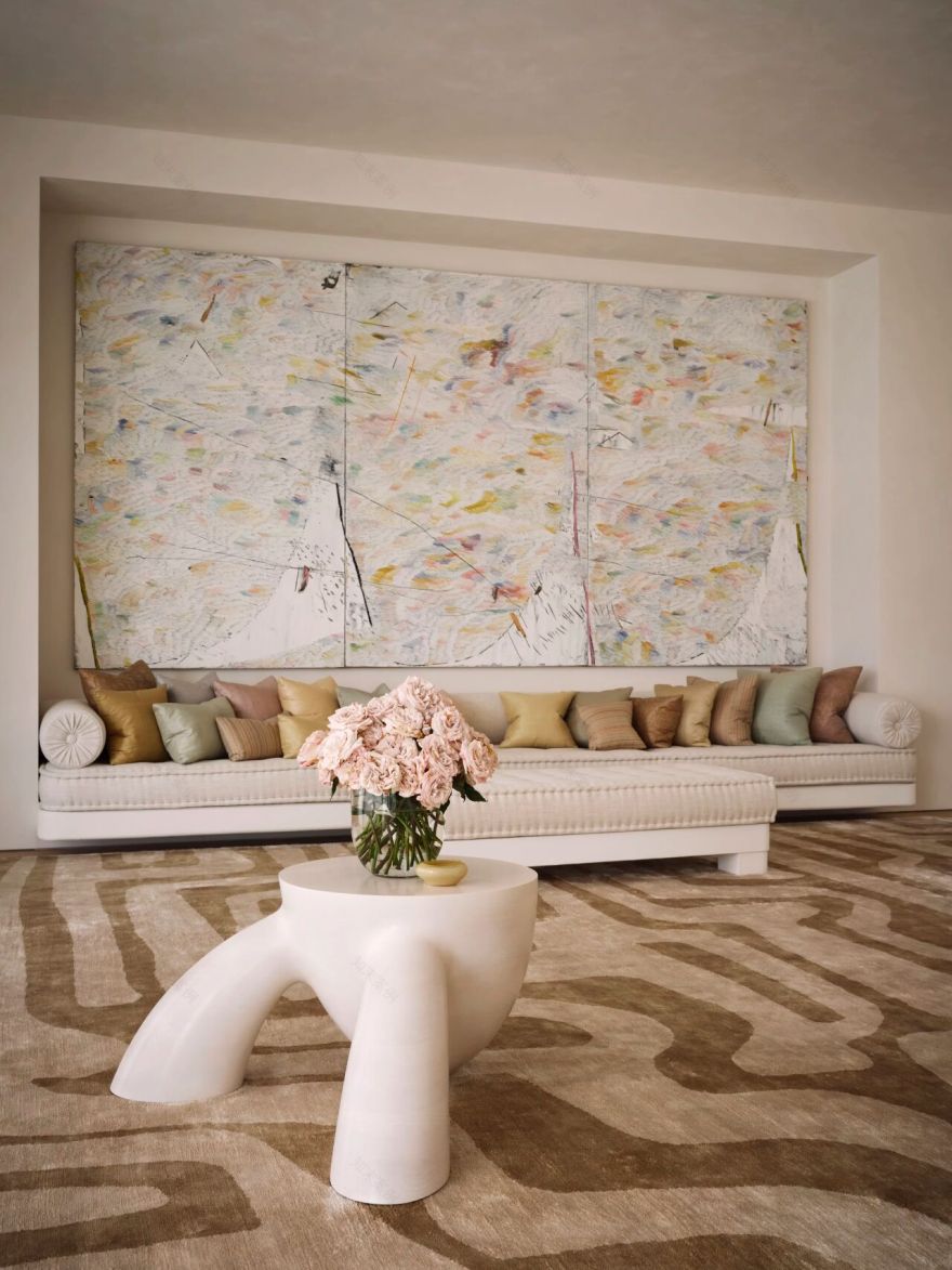 迈阿密海岸线2000㎡的禅意艺术私宅丨美国迈阿密丨Kelly Behun Studio-38