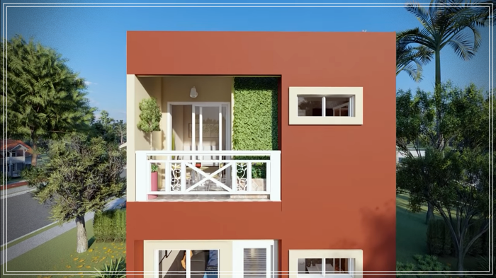 5×7米带3卧室房屋设计-8