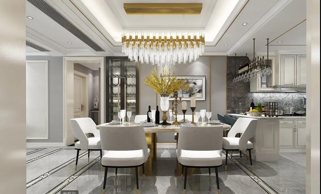 轻奢改造,八角玄关、开放式厨房打造现代宜居空间-28